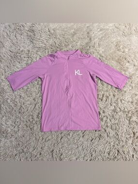 Women’s Small Pink Kingsland 1/4 Sleeve Horseback Riding Sunshirt. Good Cond.